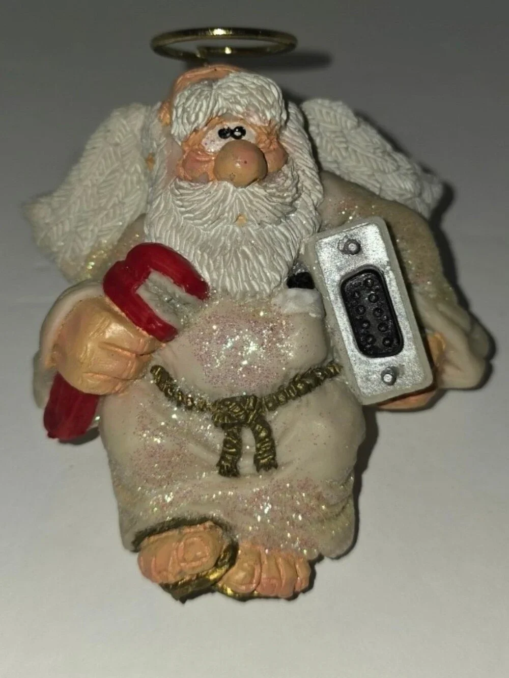 Vintage ANGEL SHELF SITTER Decoration Wrench Tools 1999 Collectable